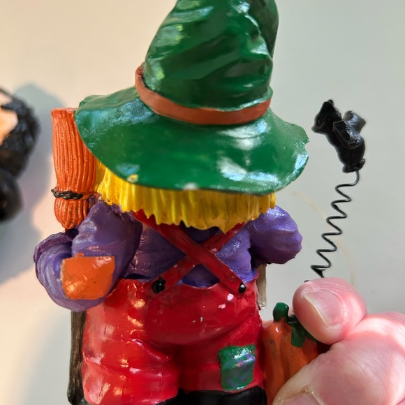 5 PIECE FALL / HALLOWEEN LOT LEAVES & PUMPKIN WOOD DECOR & SCARECROW, DRACULA - Picture 12 of 12